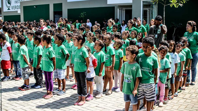 Parceria entre ICC e Instituto Verdescola (foto: Ilhabela.com.br)